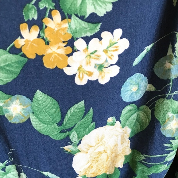 OLD NAVY Floral Maxi Slip Dress Navy Women’s Plus Size 3X - Picture 4 of 16